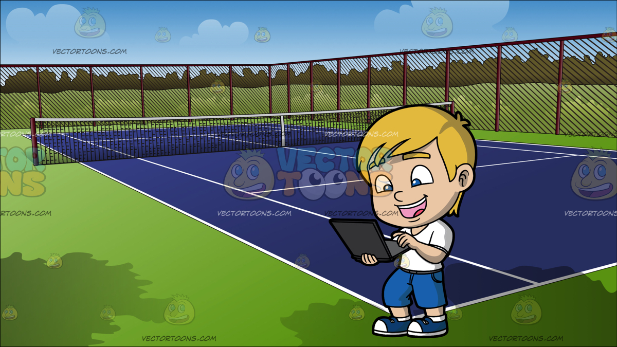 1200x675 Tennis Net Clipart By Vector Toons