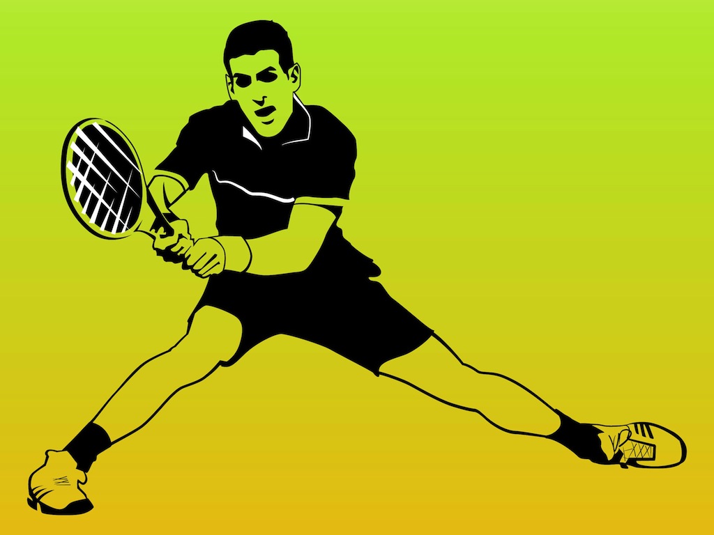 1024x768 Tennis Player Vector Vector Art Amp Graphics
