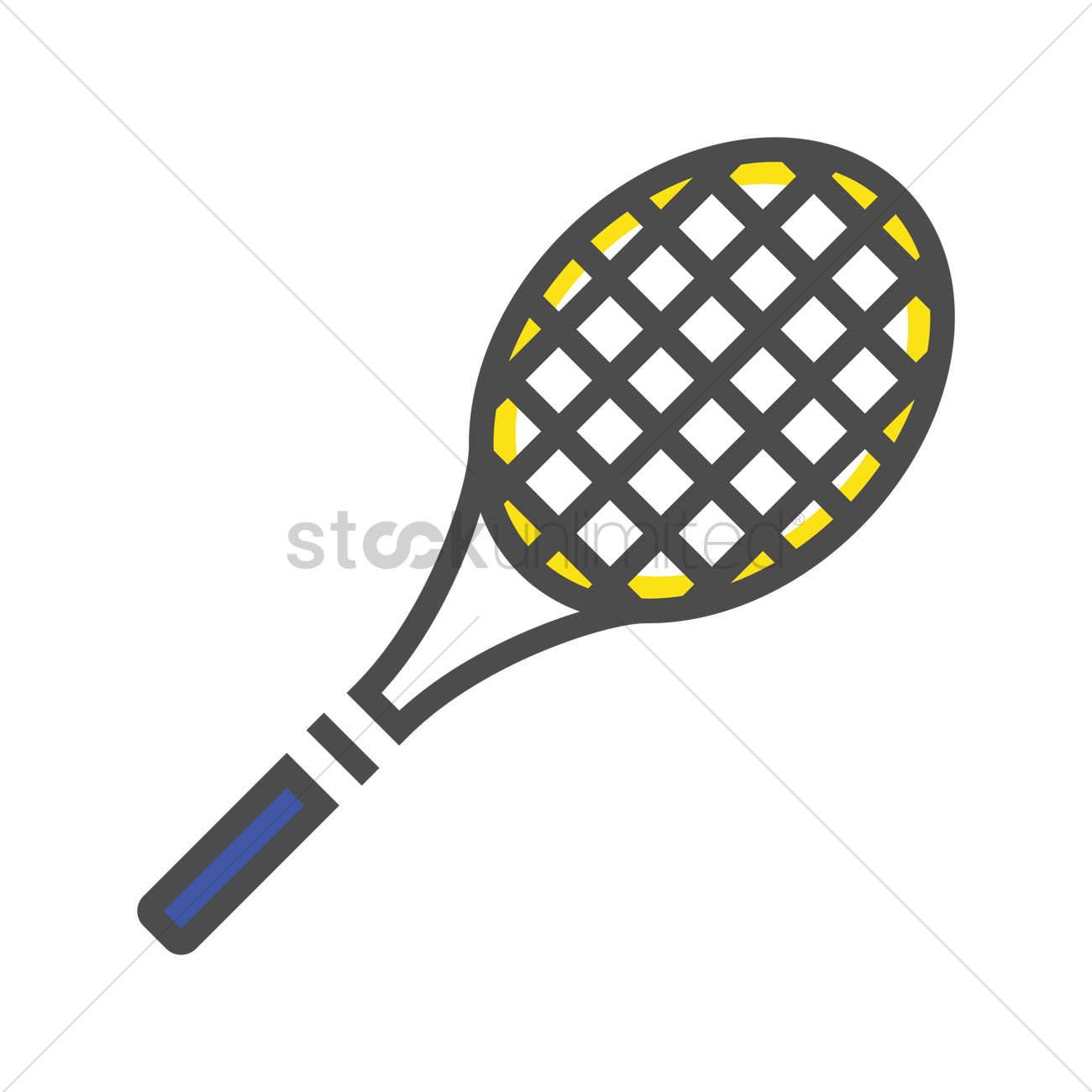 1300x1300 Tennis Racket Vector Image