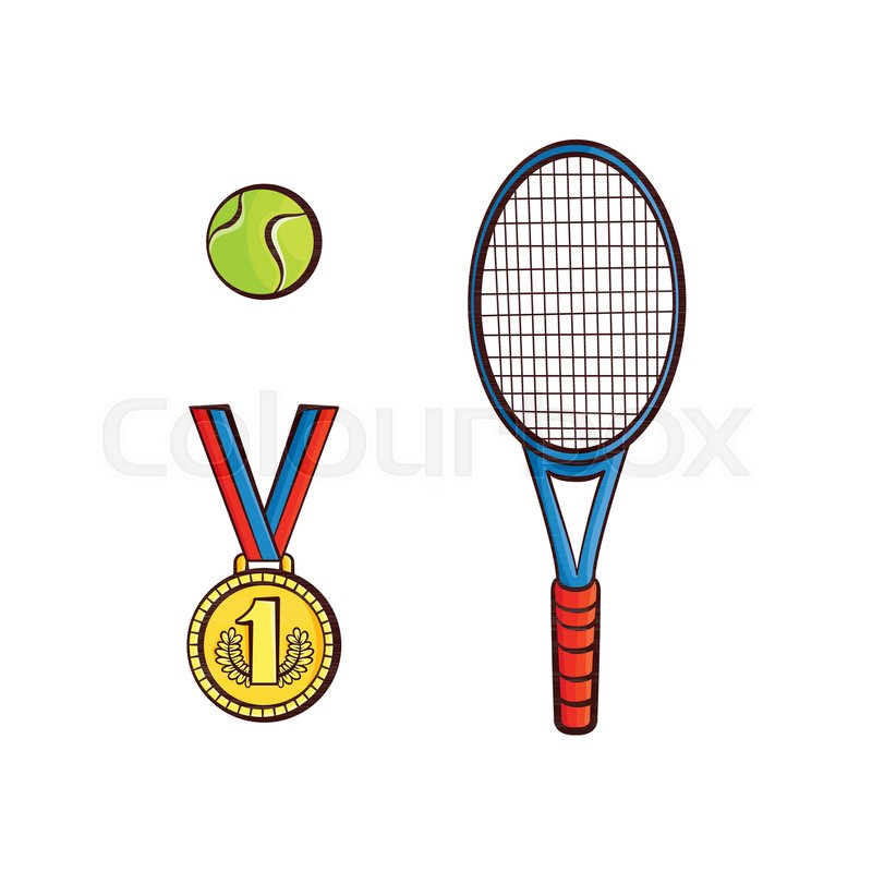 800x800 Vector Flat Sketch Tennis Ball, Racquet Sport Equipment, First