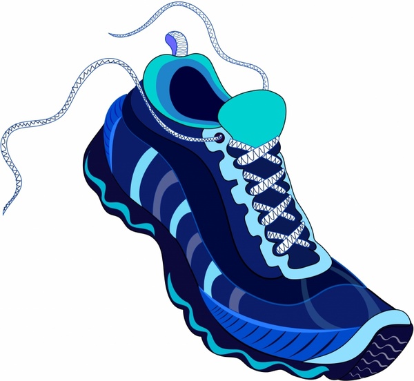 600x552 Sport Shoe Free Vector In Adobe Illustrator Ai ( .ai