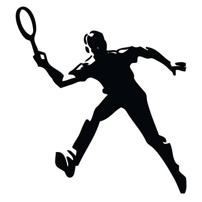 660x660 Tennis Player Silhouette Vector