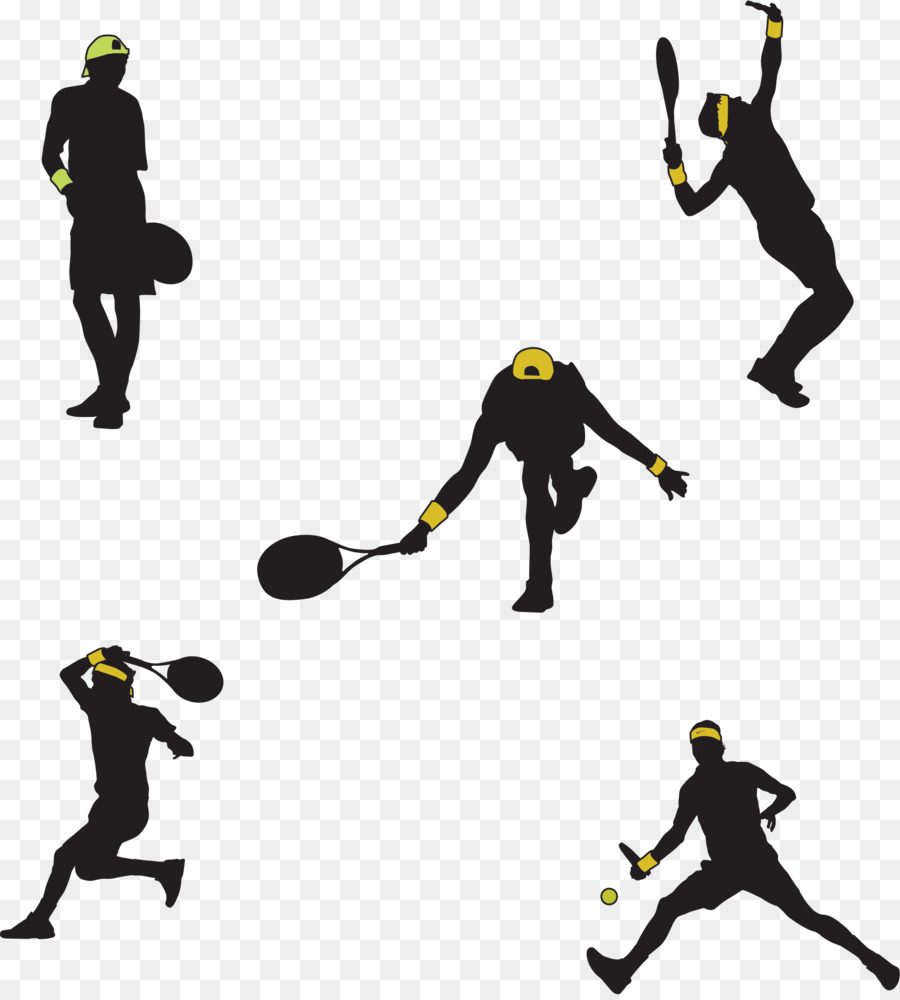 900x1000 Tennis Player Racket Clip Art