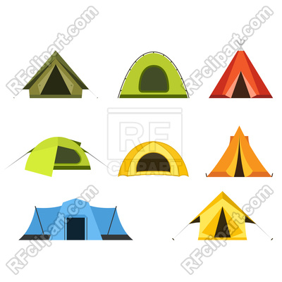400x400 Set Of Camping Tents Icon