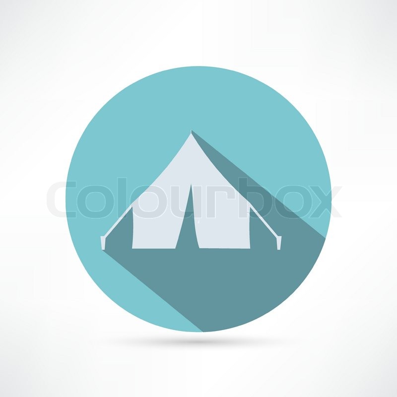 800x800 Tent Icon, Vector Illustration Stock Vector Colourbox