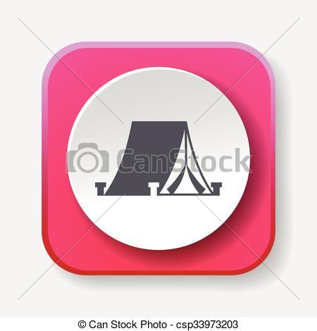 450x470 Tent Icon Vector Clipart