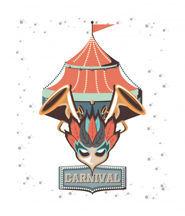 626x729 Carnival Circus Tent Icon Vector Illustration Design Vector