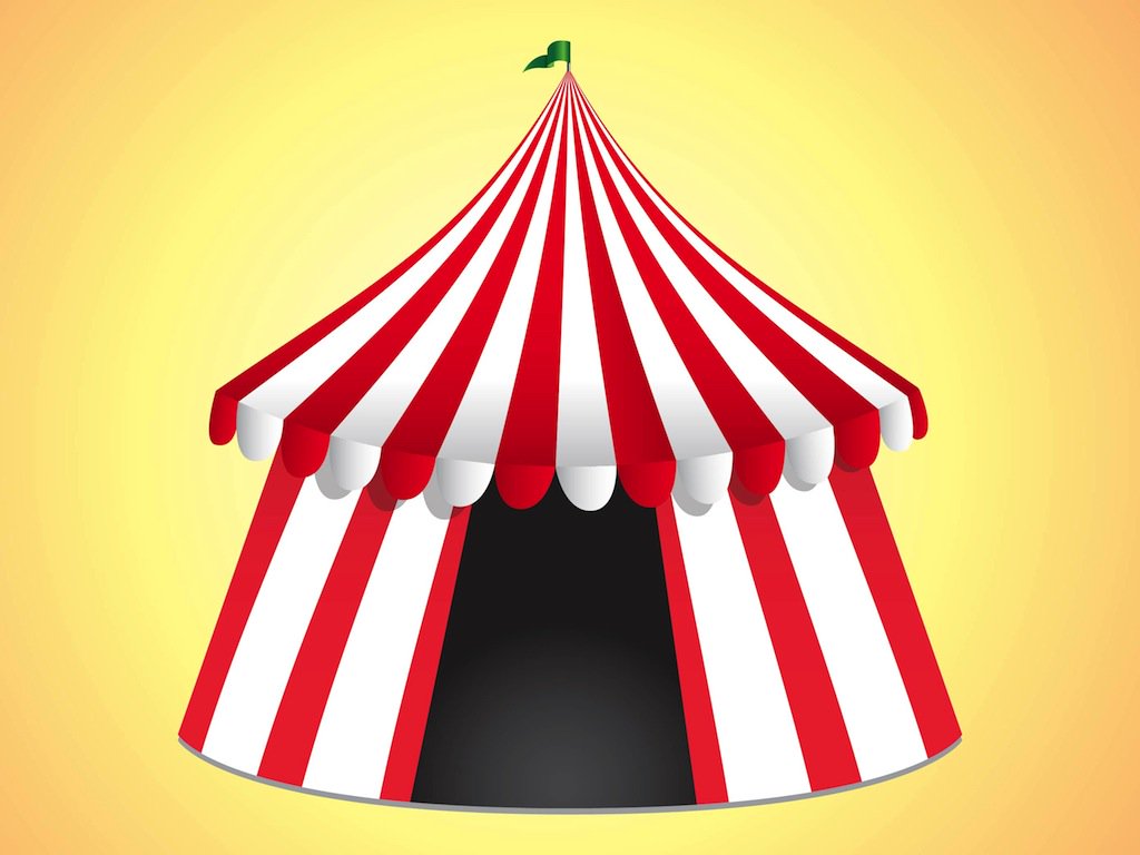 1024x768 Circus Tent Vector Art Amp Graphics