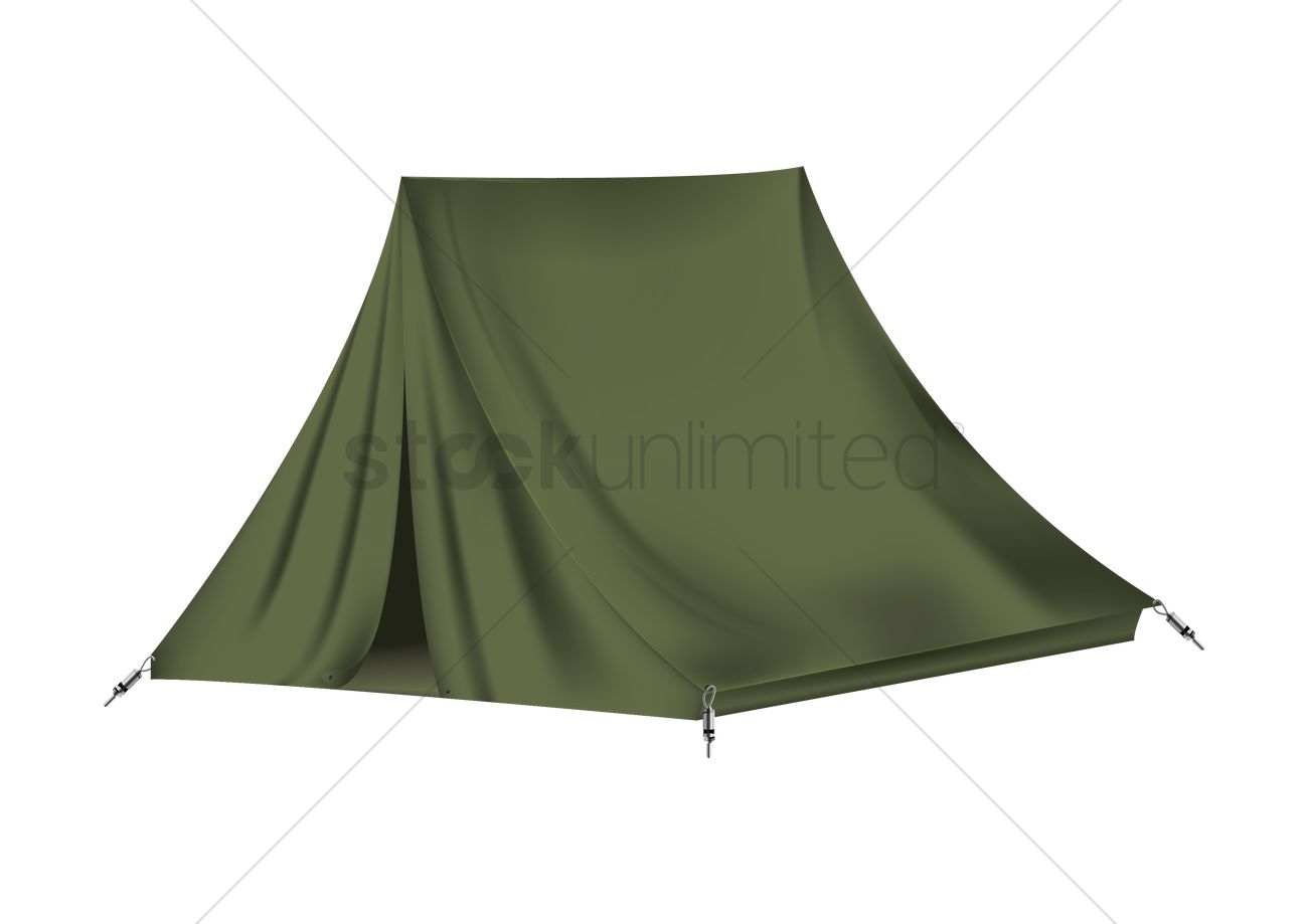 1300x919 Camping Tent Vector Image