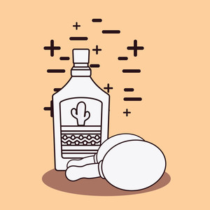 300x300 Tequila Bottle Royalty Free Vectors