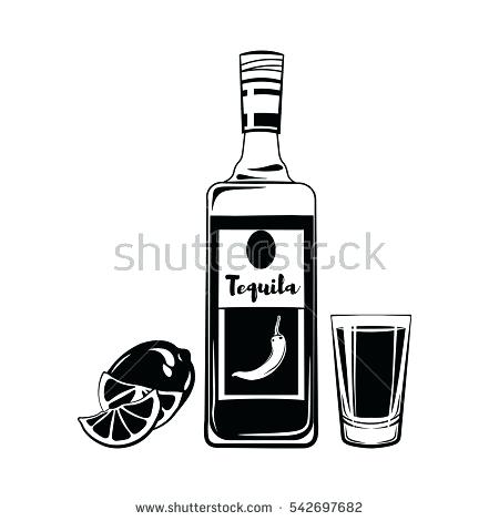 Tequila Bottle Vector at GetDrawings | Free download