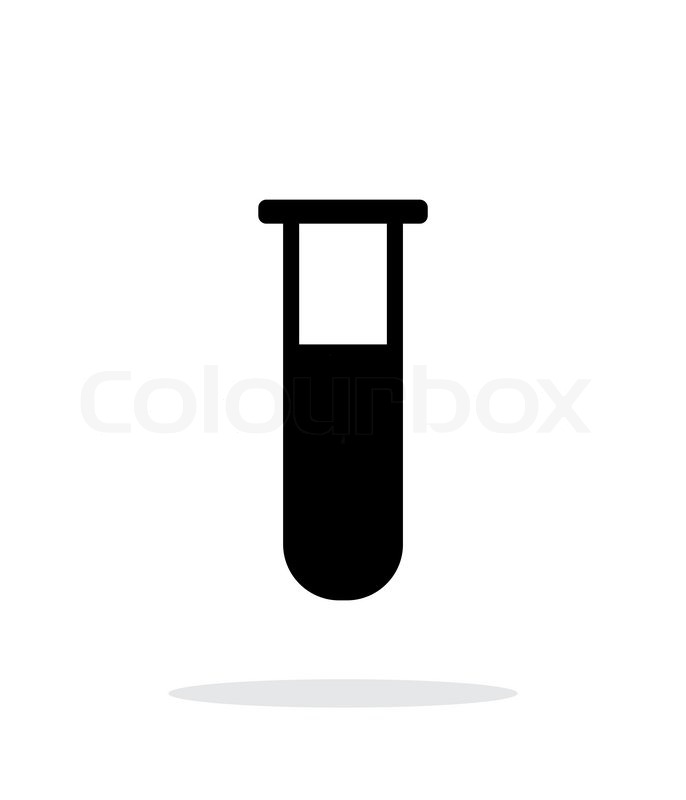 686x800 Medical Test Tube Simple Icon On White Background. Vector