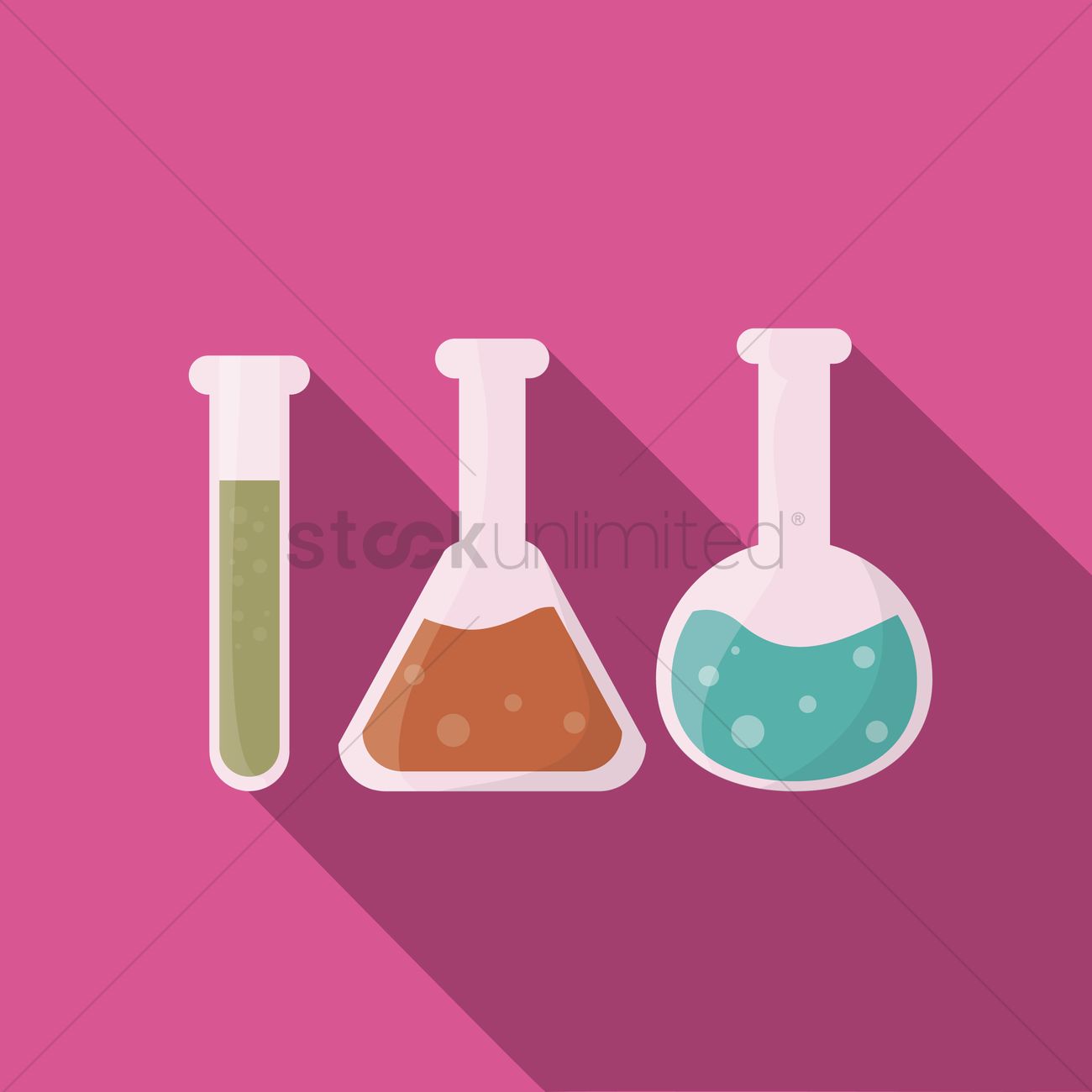 1300x1300 Test Tubes Vector Image
