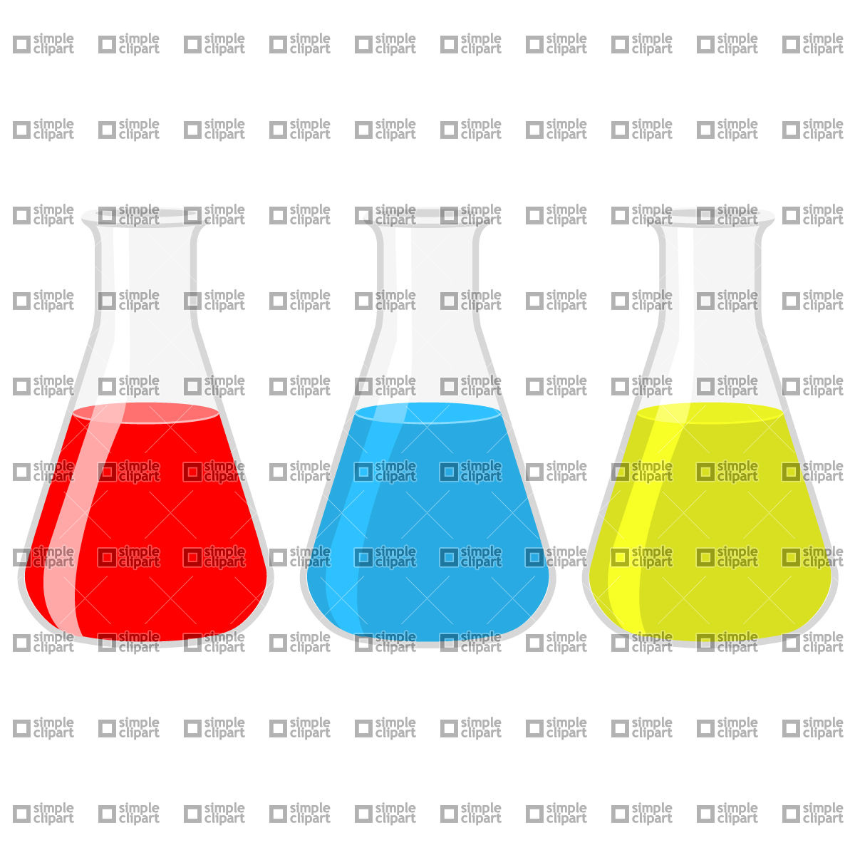 1200x1200 Pyriform Test Tubes Vector Image