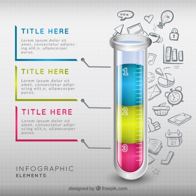 626x626 Test Tube Infographic Vector Free Download