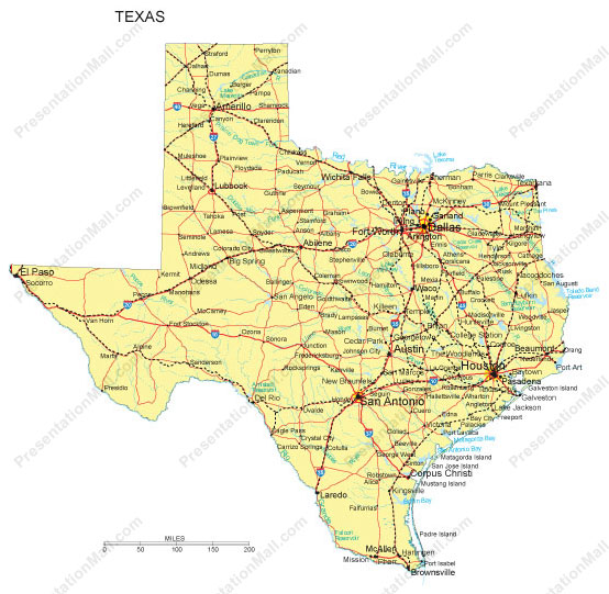 Texas Map Vector at GetDrawings | Free download