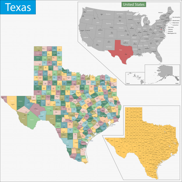 626x626 Texas Map Vector Premium Download