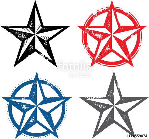 500x465 Vintage Grunge Stars Vector Stock Image And Royalty Free Vector