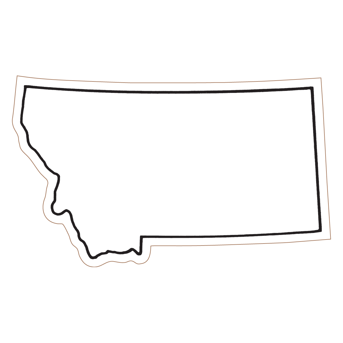 1200x1200 Picture Transparent Stock States Outline Montana
