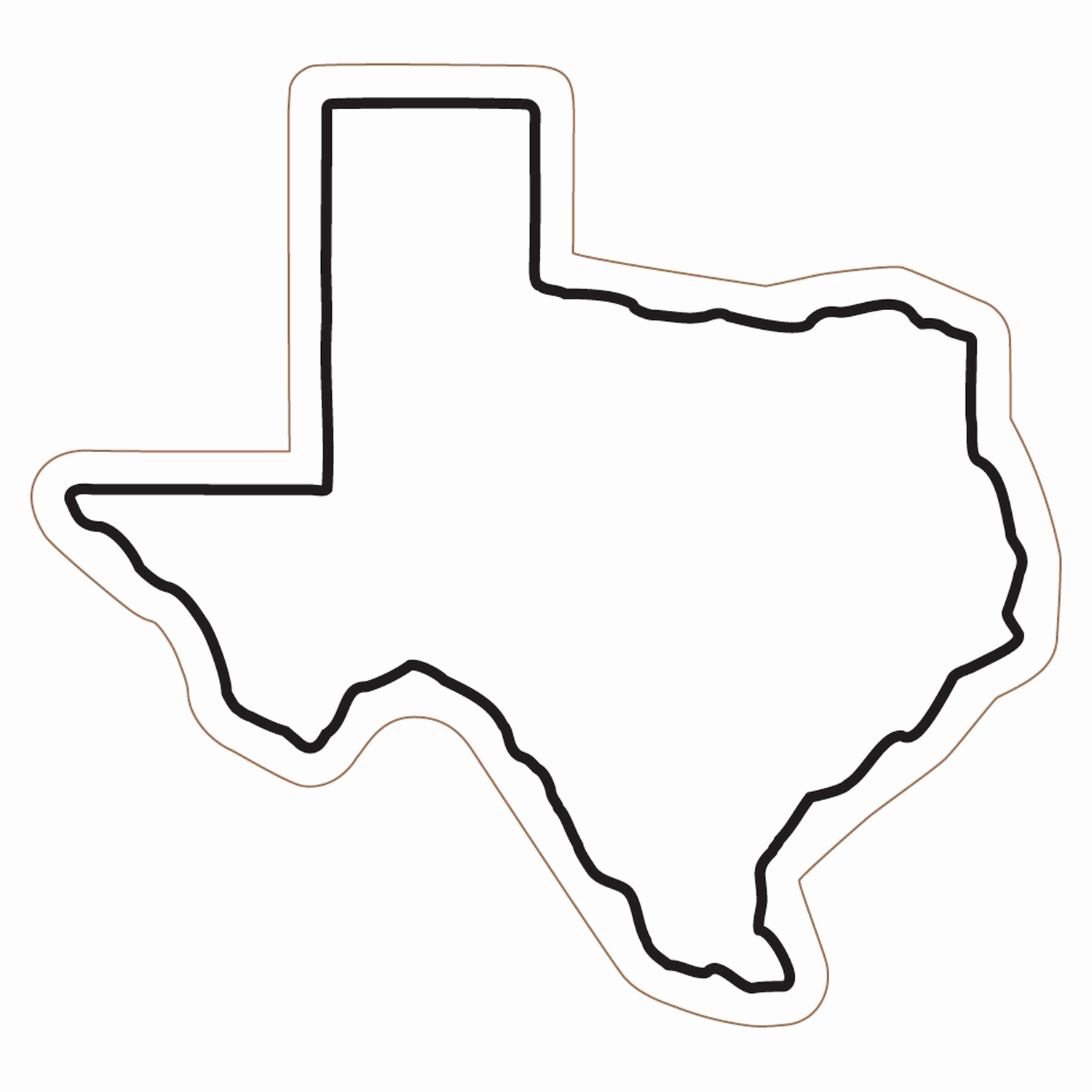 1500x1500 Texas Map Logo Awesome Texas Map Red Star Logo Vector Stock Vector