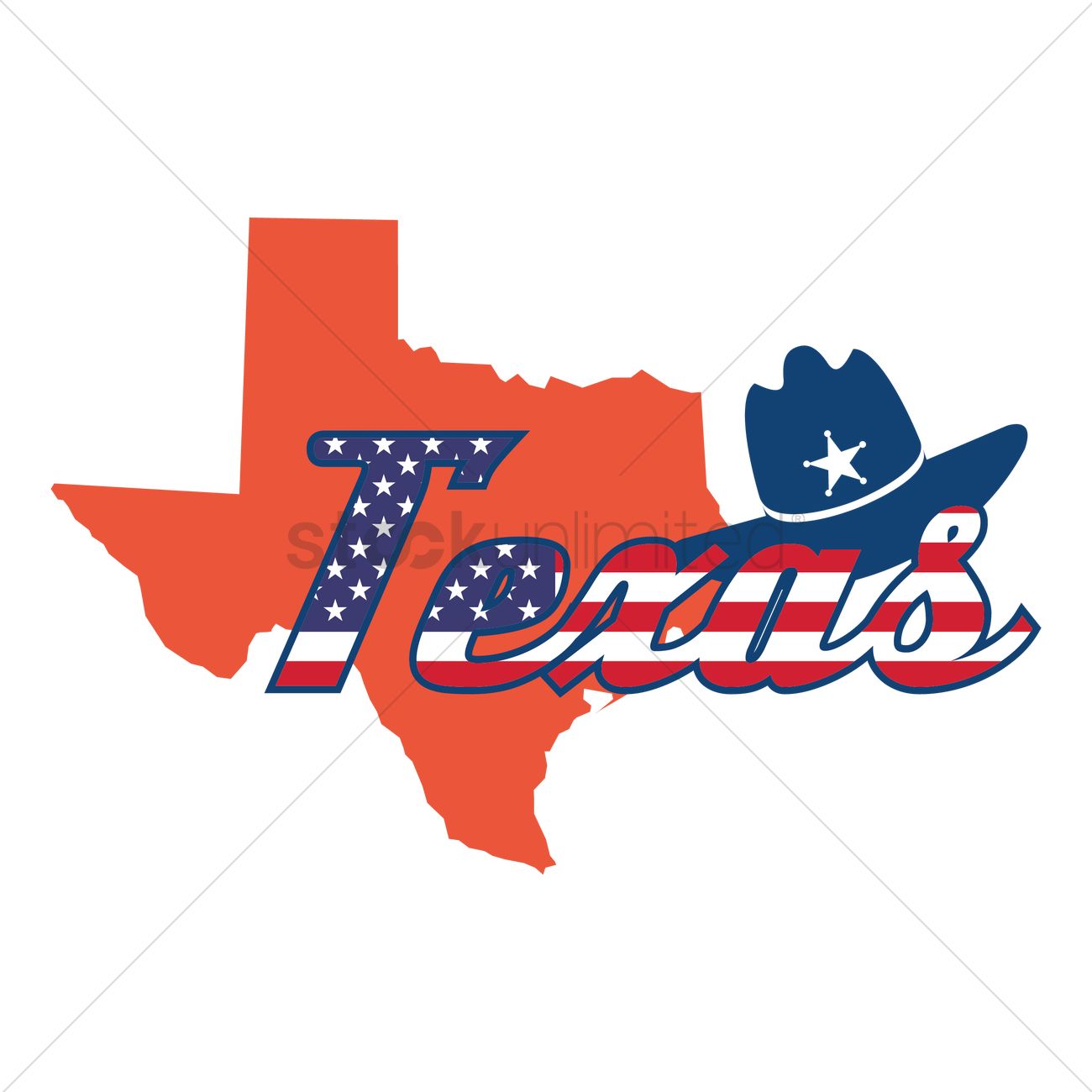 1300x1300 Texas State Map Vector Image