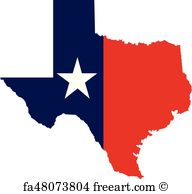 192x194 Free Texas Map Vector Art Prints And Wall Artwork Freeart