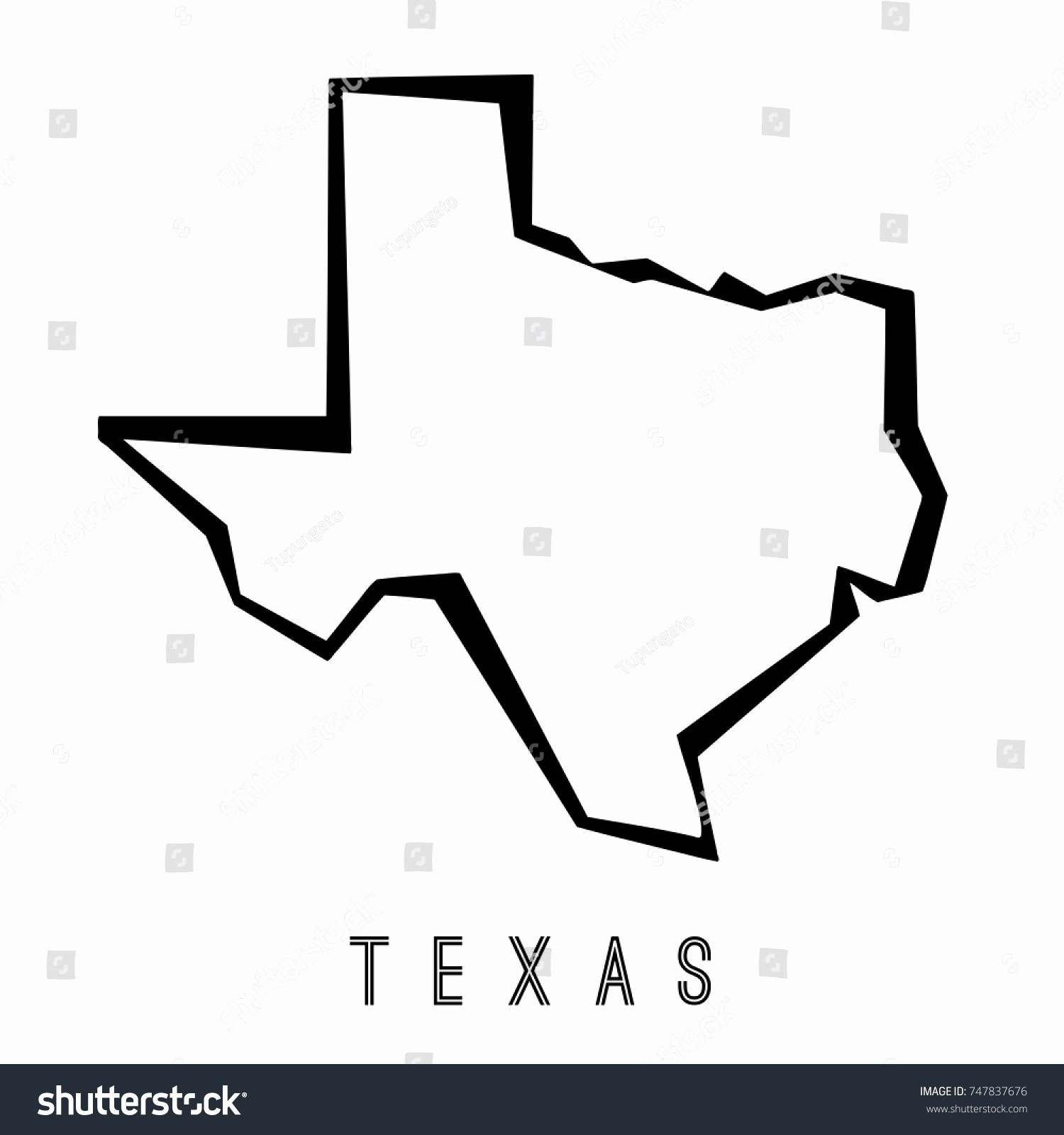 1500x1600 Texas Map Vector Art Fresh Texas Map Outline Us State Shape Stock