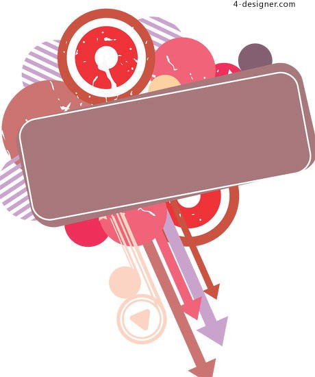 460x550 4 Designer Dynamic Geometry Text Box Vector Material