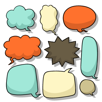 390x393 Explosion Style Speech Bubble Vector Free Download