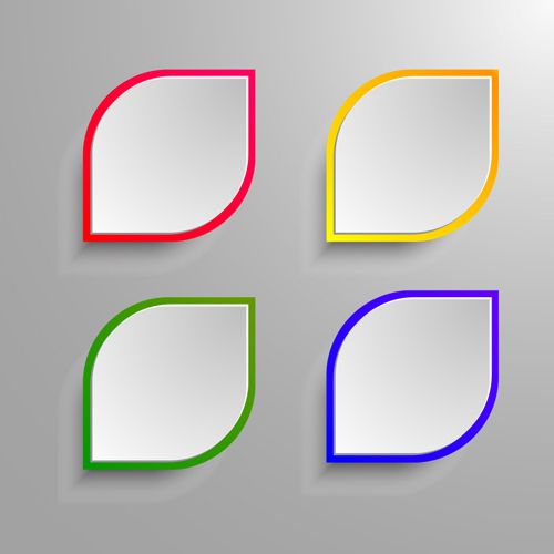 500x500 Paper Text Frames Vector Material 03 Free Download