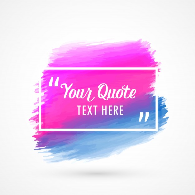 626x626 Text Frame With Watercolor Stain Vector Free Download