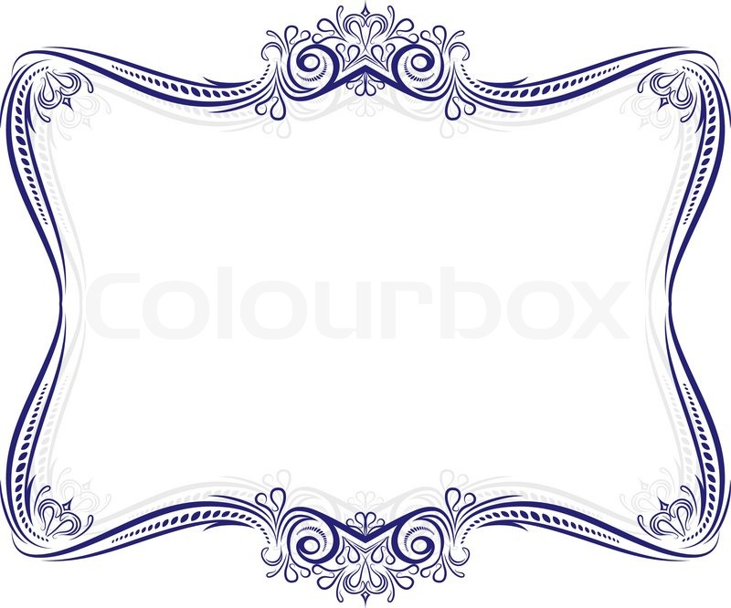 800x666 Decorative Frame With Shadow Stock Vector Colourbox