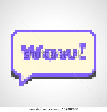 450x470 Pixel Bubble Vector. Bubble With Text Wow. Great Stock Images
