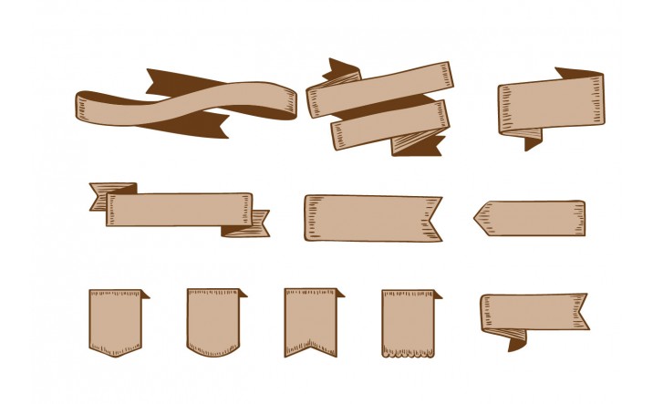 716x443 Ribbons Vector Graphics Pack