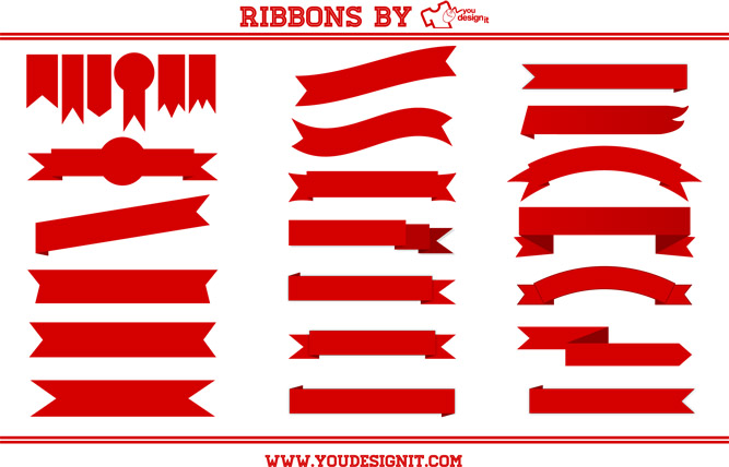 667x428 33 Cool T Shirt Designs With Ribbons With Vector Freebie