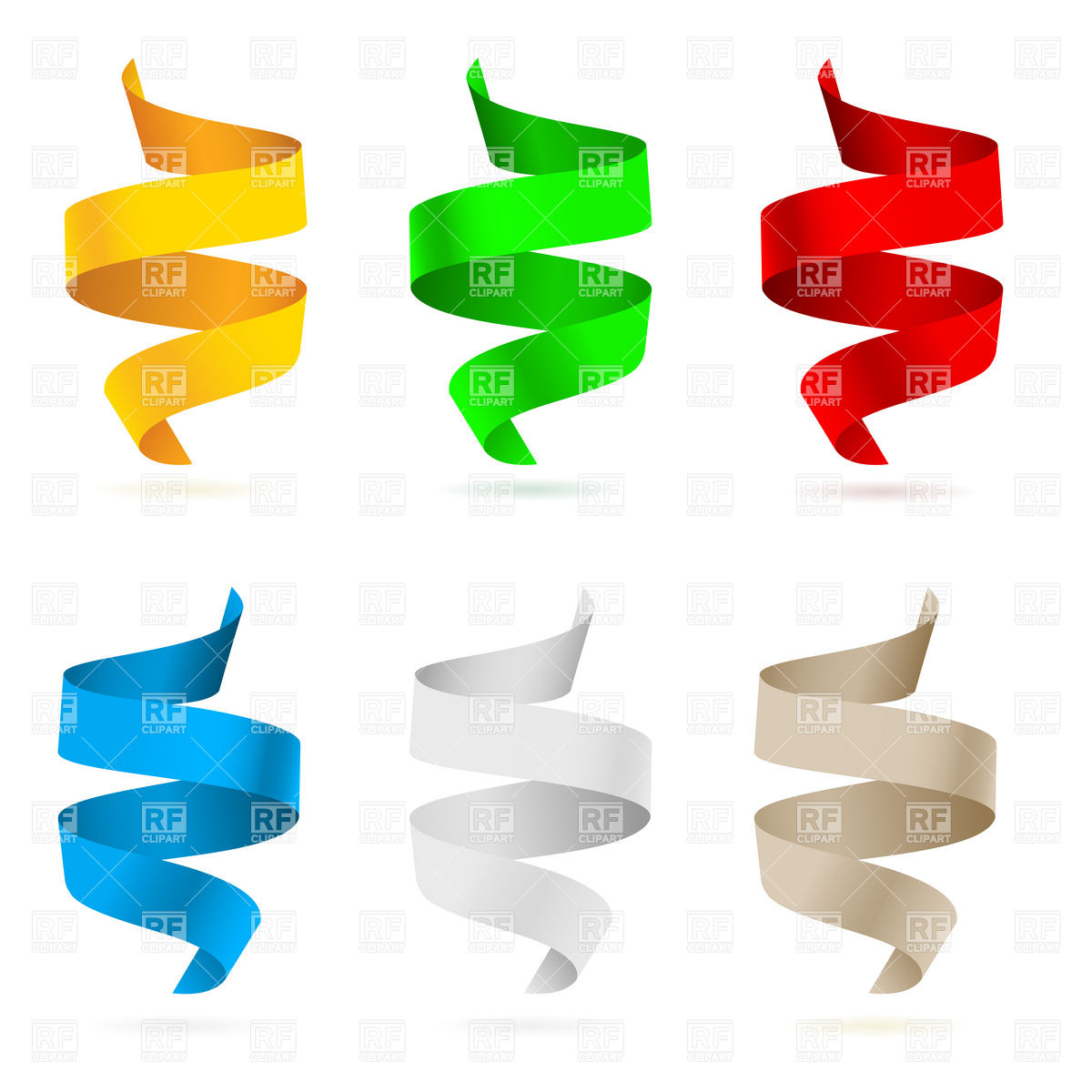 1200x1200 Colored Confetti Or Chads Ribbons Vector Image Vector Artwork Of