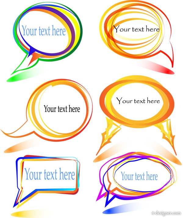 600x712 4 Designer Symphony Borders Dialog Box Text Vector Material 01