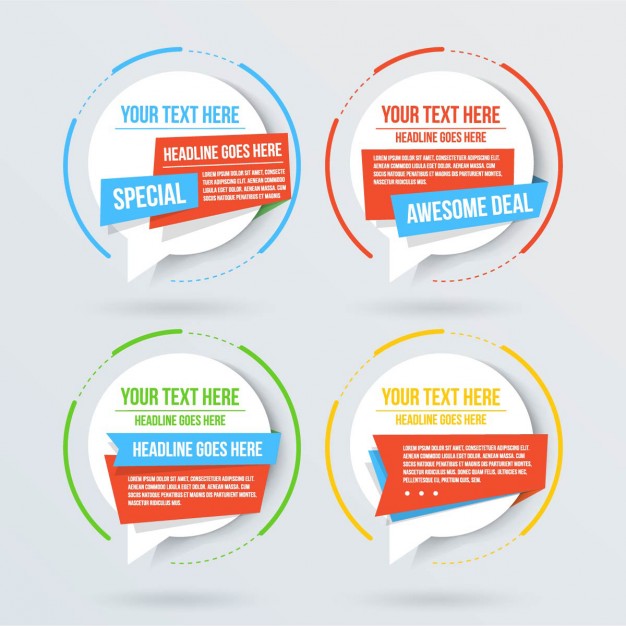 626x626 Amazing Templates For Text Vector Free Download