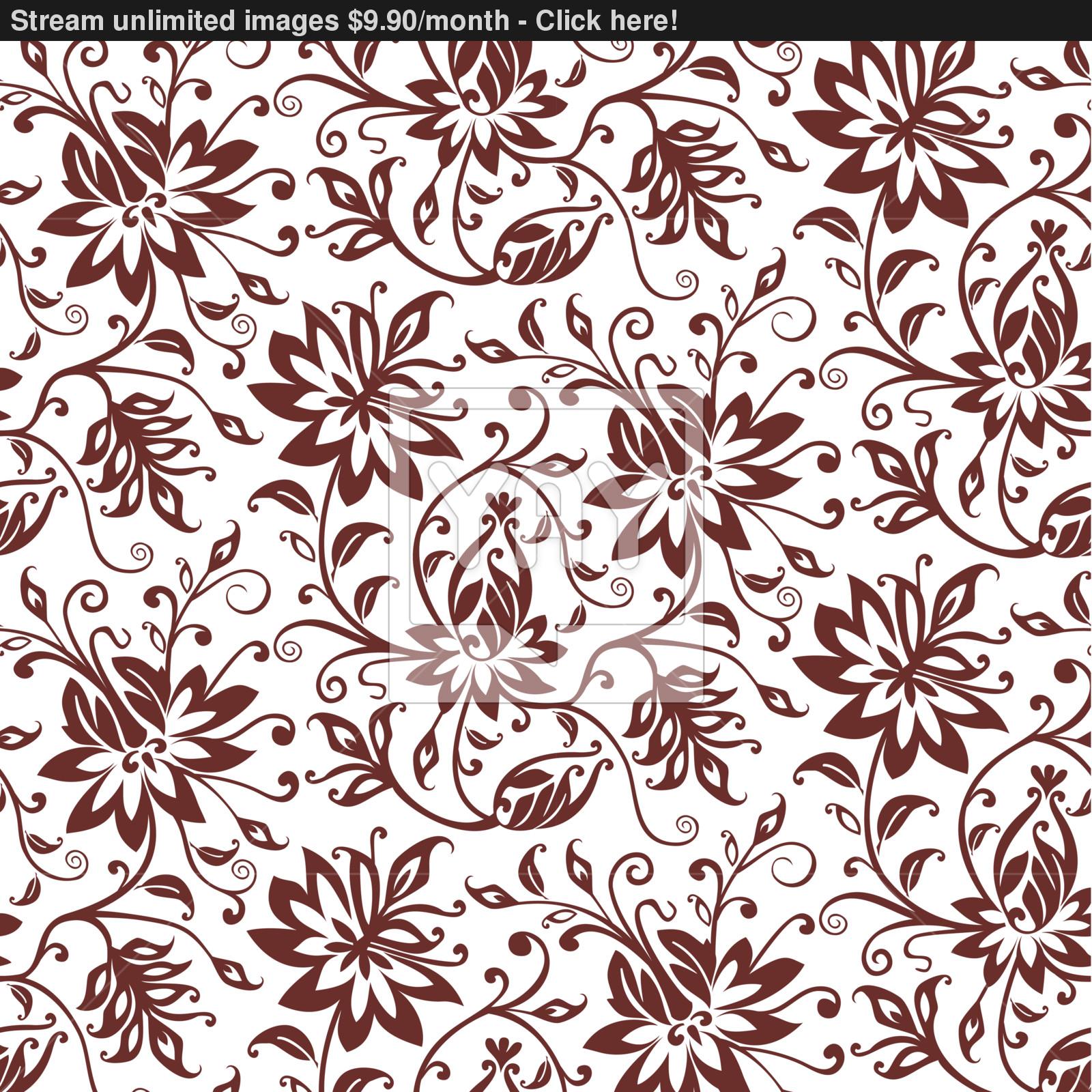 1600x1600 Textile Vector Floral Background Vector