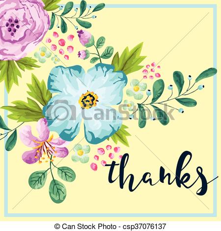 450x470 Spring Color Thank You Card.