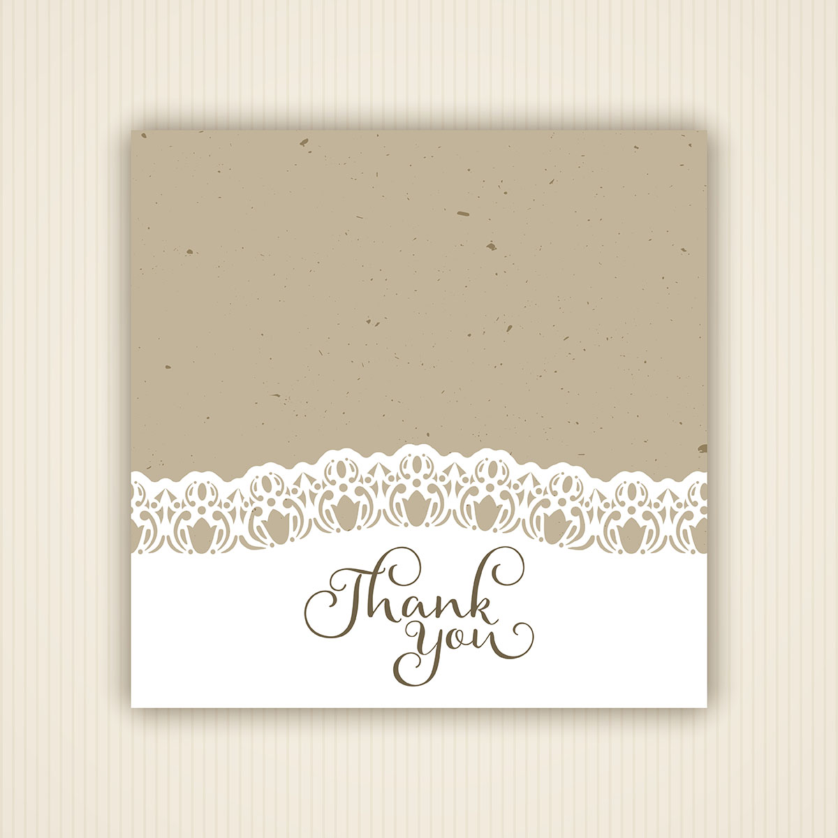 1200x1200 Thank You Card Free Vector Art