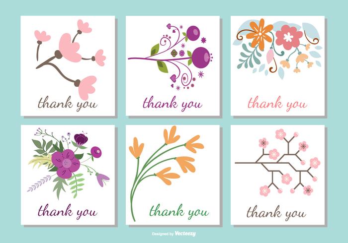 700x490 Cute Floral Thank You Card Collection