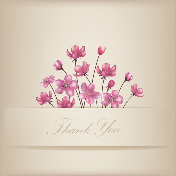 600x600 Floral Thank You Card Free Vector In Adobe Illustrator Ai ( .ai