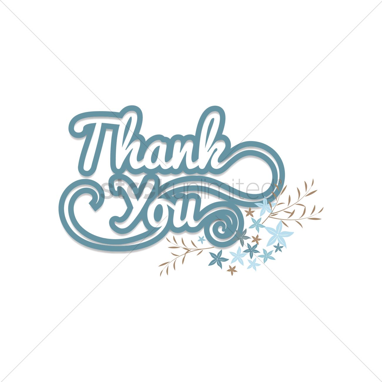 1300x1300 Free Thank You Vector Image