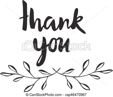 450x388 Vector Thank You Card With Olive Branches.