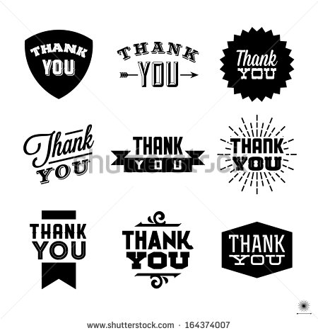 450x470 Vintage Thank You Clipart Free