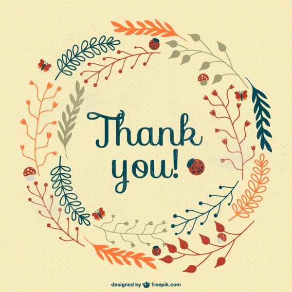 600x600 Thank You Card Template Vectors Download Free Vector Art