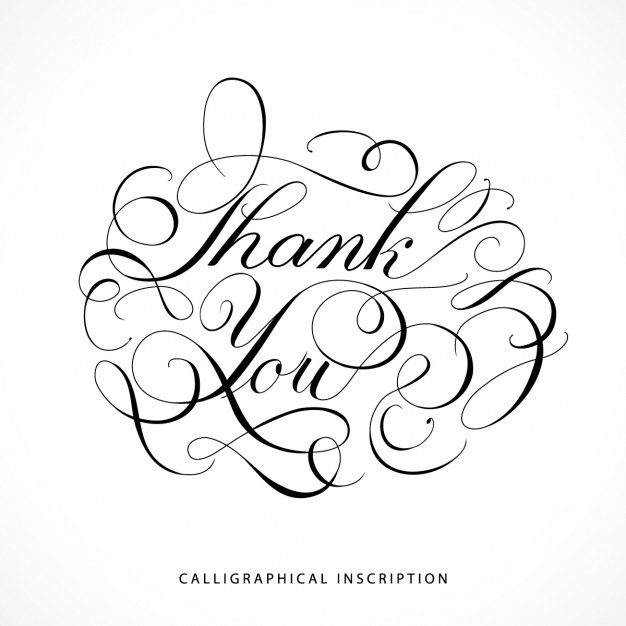 626x626 Calligraphical Inscription Thank You Vector Free Download