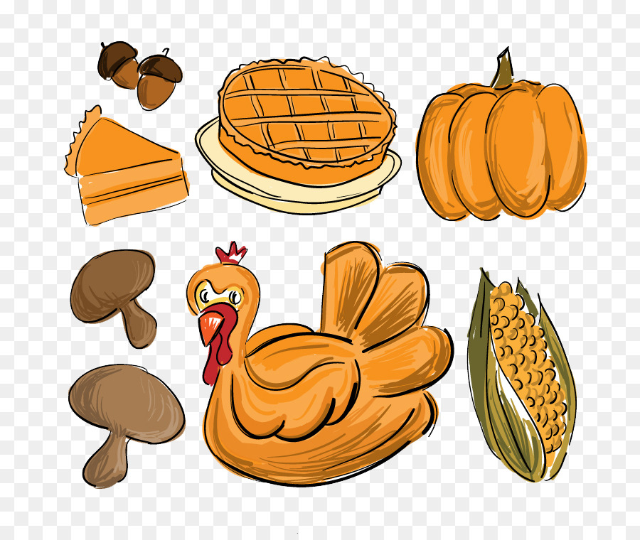 900x760 Thanksgiving Dinner Drawing Food