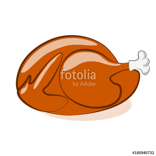 500x500 Thanksgiving Day Turkey Vector Illustration Clip Art Stock Image